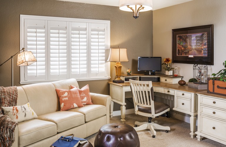 Home Office Plantation Shutters In Cincinnati